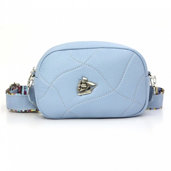Сумка ярко-голубая "Кораблик"