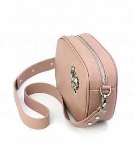 Сумка розовая с хлопком